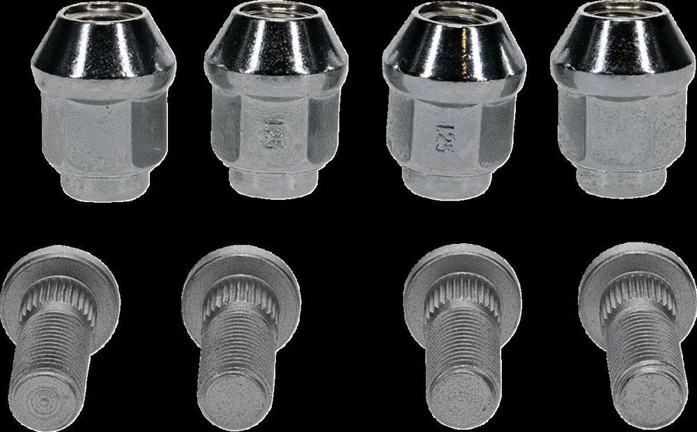 Moose Racing Wheel Stud/Nut Kit For Suzuki LT-A 400 ASI 4X4 2020-2023 Fits Front Or Rear/Rear Left - Silver