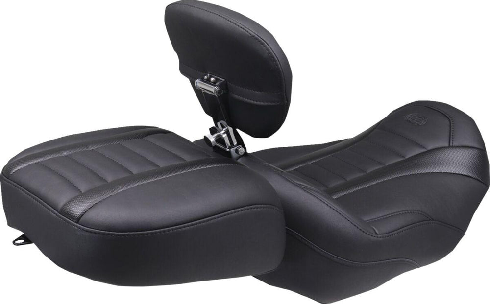 Mustang Wide Deluxe Touring Passenger Seat For Harley Davidson FLHX 1923 ABS 2024-2026 - Black
