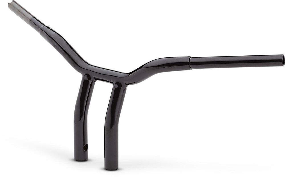 LA Choppers Kage Fighter Welded Bent-Riser Handlebar 25.5 cm (10") - Black