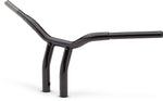 LA Choppers Kage Fighter Welded Bent-Riser Handlebar 25.5 cm (10") - Black