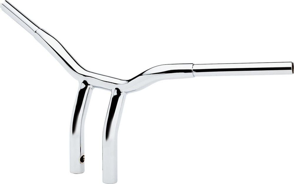 LA Choppers Kage Fighter Welded Bent-Riser Handlebar 25.5 cm (10") - Chrome