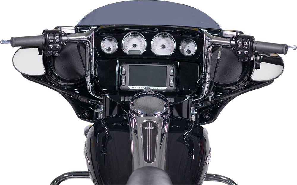 Fat Baggers Inc. 1-1 4" EZ Install Pointed Top Handlebar For Harley Davidson FLH 1868 2021 30.5 cm (12") - Chrome