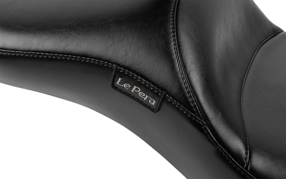 LE Pera Maverick Daddy Long Legs Seat With Backrest For Harley Davidson FLHX 1750 ABS 2023 Smooth - Black