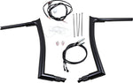 Fat Baggers Inc. 1-1 2" EZ Install Pointed Top Handlebar Kit For Harley Davidson FLHR 1690 2016 - Black