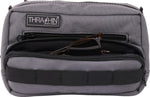 Thrashin Supply Co Handlebar Bag Plus Handlebar Grey/Orange - 12.5cm (5") x 22.9cm (9") x 10 cm (4")