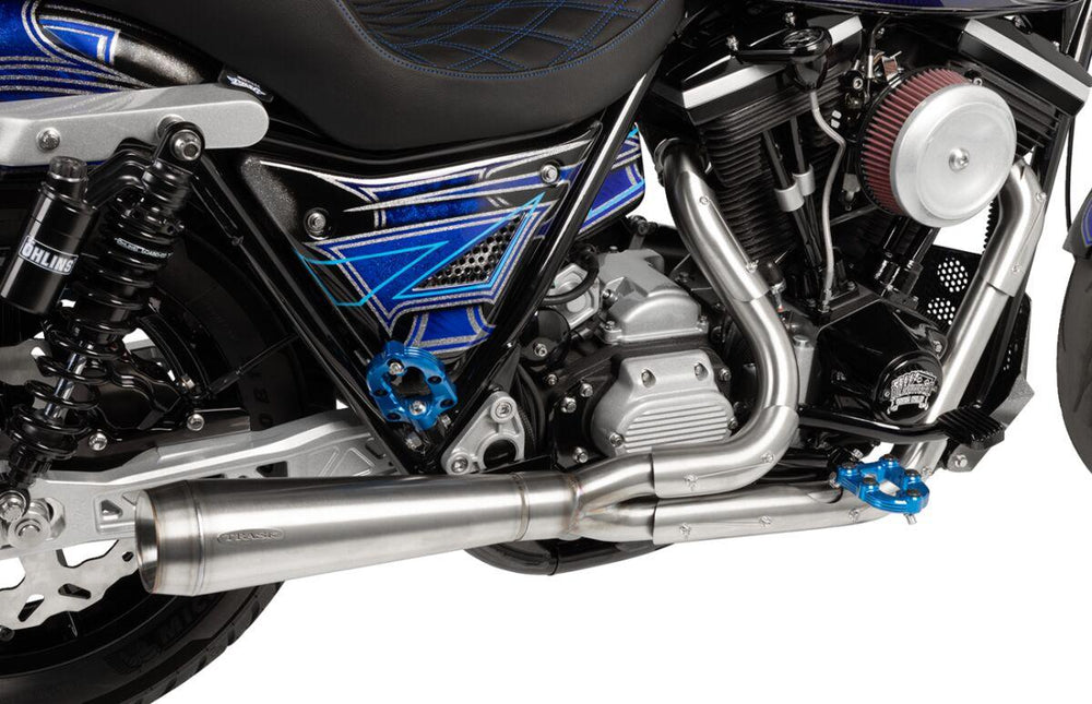 Trask Assault 2:1 Exhaust System For Harley Davidson FXR1340 1986-1994 - Raw