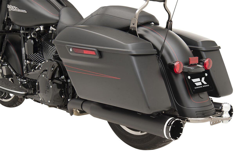 Khrome Werks 2-into-2 Dominator Exhaust System For Harley Davidson FLHR 1584 2009-2011 - Black