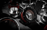 Feuling Parts BA Air Cleaner Kit For Harley Davidson FLHX 1923 2024 - Black/Clear/Red