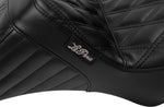 LE Pera Tailwhip Daddy Long Legs Seat For Harley Davidson FLHX 1750 ABS 2023 Gripper - Black