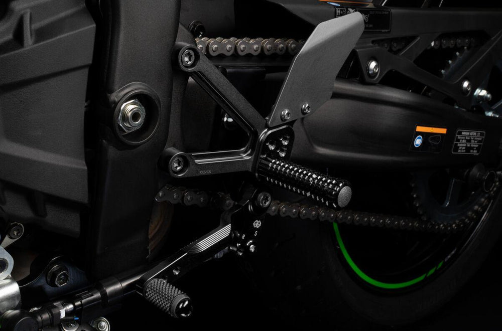Gilles Rearset Factor-X For Kawasaki ZX-4 R 400 ABS 2023-2026 Left and Right - Black