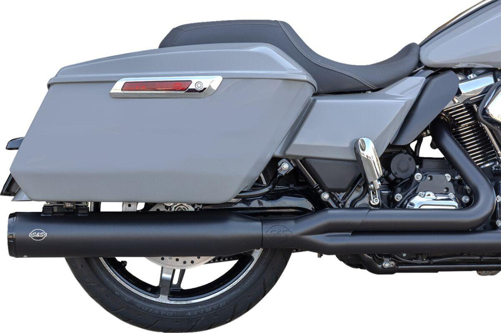 S&S Cycle 2 Into 1 GNX Exhaust System For Harley Davidson FLH 1868 ABS 2021 - Black