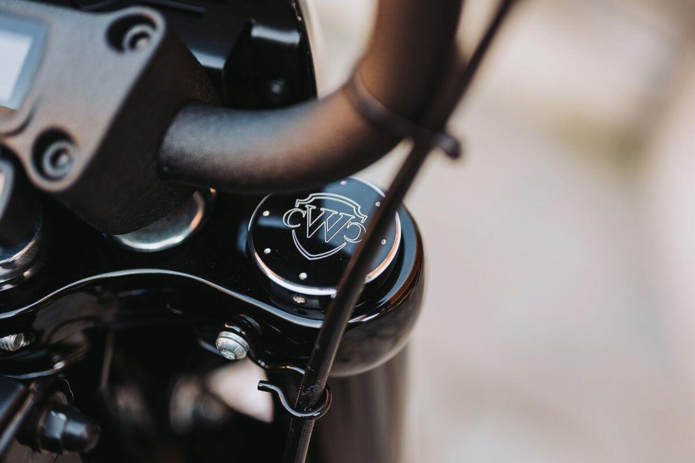 Cult Werk Fork Caps For Harley Davidson FLFB 1750 2018-2020 - Black