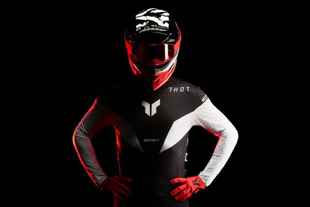 Thor Sportmode Strike Jersey - Black White