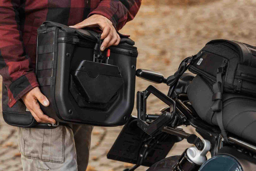 SW Motech V-LOC Legend Gear Side Pannier Bag 11L For Royal Enfield Bear 650 ABS 2025 - Black