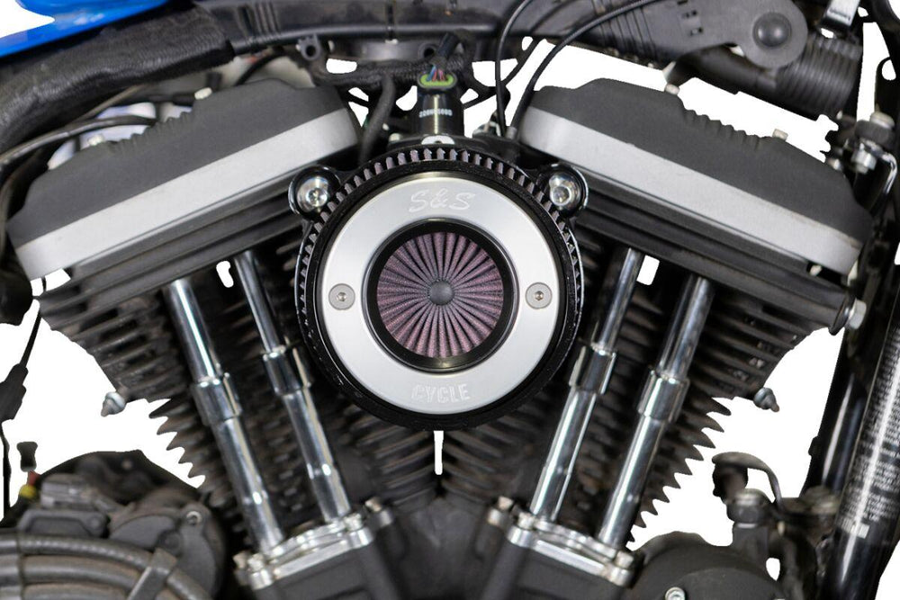 S&S Cycle Air Stinger Stealth Air Cleaner Kit For Harley Davidson XL 1200 C 2007-2020 - Black Chrome
