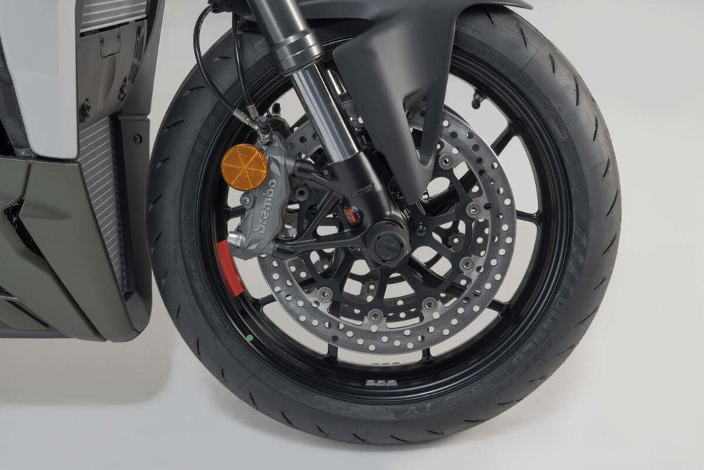 SW Motech Front Axle Slider Set For Ducati Diavel 1260 2020-2022 Front - Black