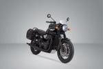 SW Motech Legend Gear LC2 Side Pannier Bags System For Triumph Bonneville 1200 T120 2016-2024 - Black/Brown