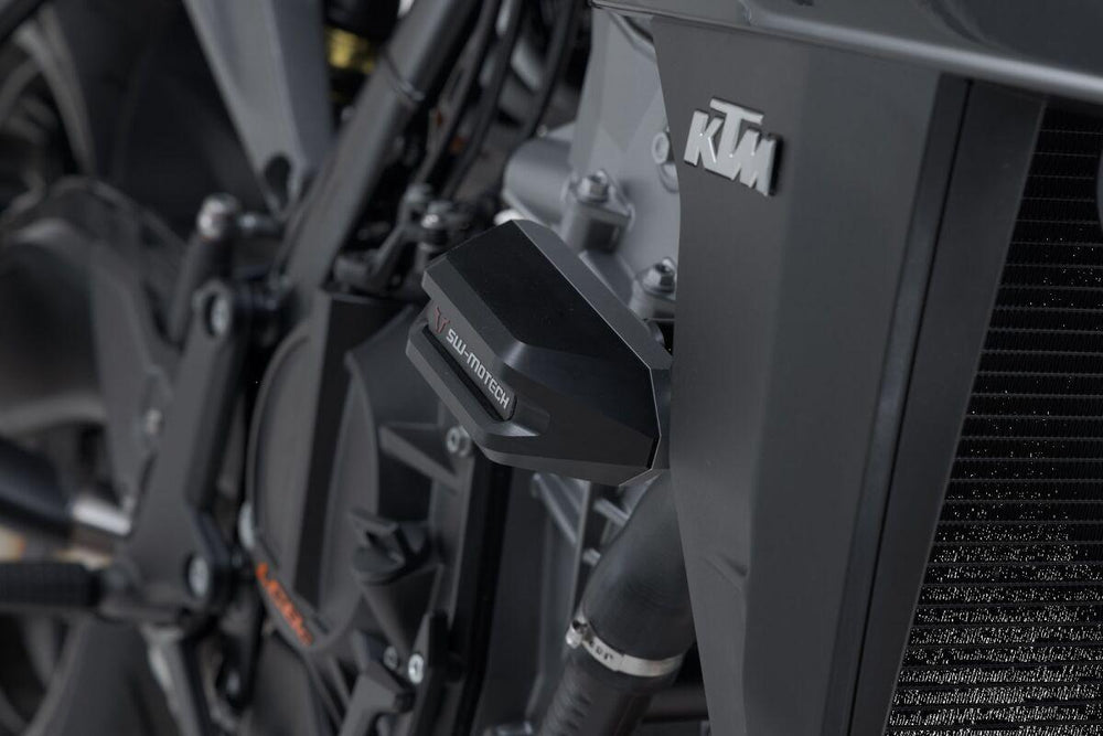 SW Motech Frame Sliders For KTM Duke 990 2024 - Black Silver