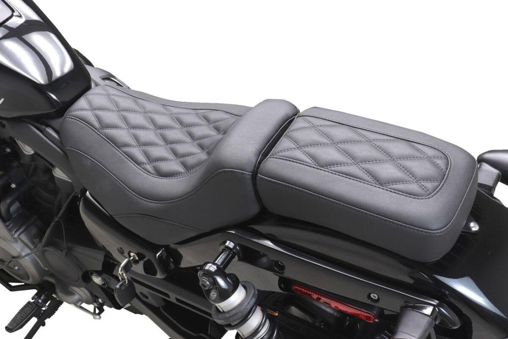 Mustang Tripper Passenger Seat For Harley Davidson RH 975 2022-2026 - Black