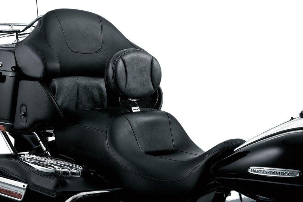 Kuryakyn Plug-in Drivers Backrest For Harley Davidson FLHR 1340 1998 - Black/Chrome