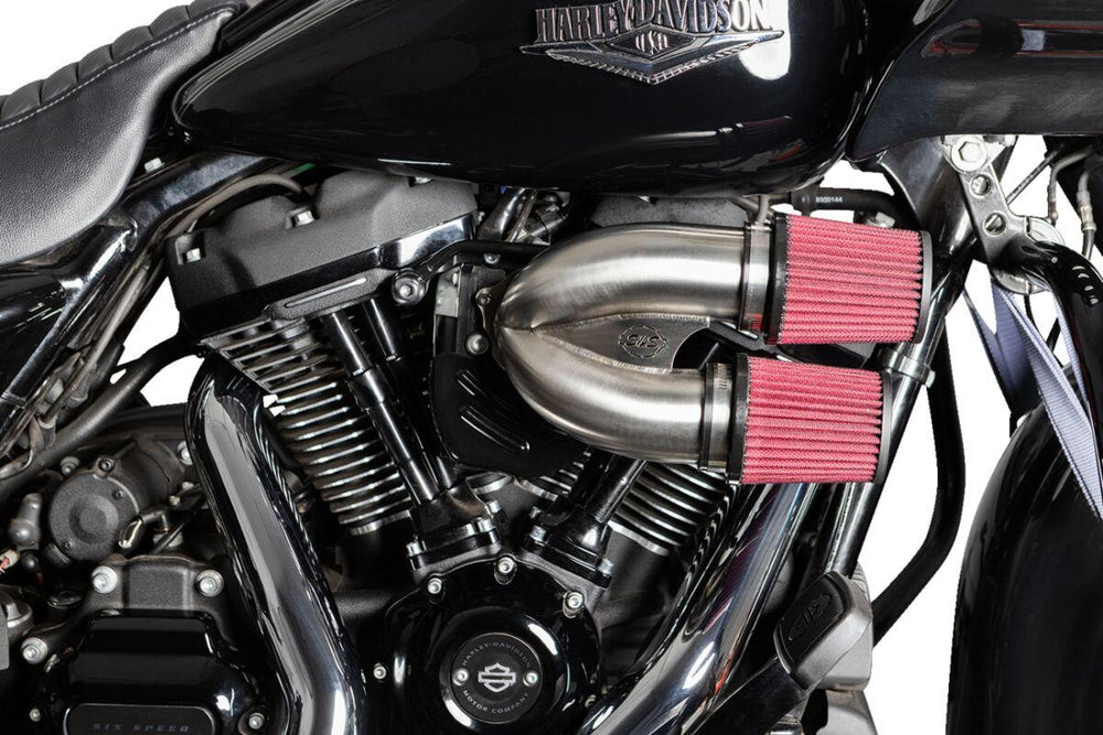 S&S Cycle Tuned Induction Air Cleaner Kit For Harley Davidson FLDE 1750 2018-2020 - Stainless