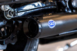 S&S Cycle 2 Into 1 Diamondback Exhaust System For Harley Davidson FLH 1868 2021 - Guardian Black