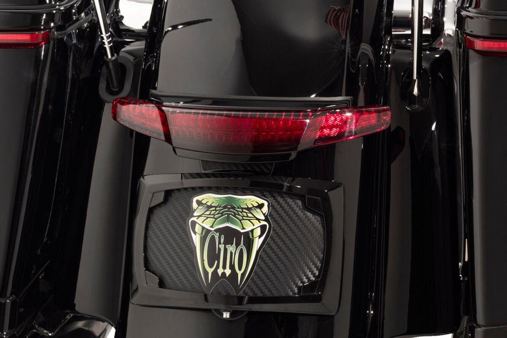 Ciro Latitude Taillight & License Plate Mount For Harley Davidson FLHRXS 1750 ABS 2017-2018 Rear Red
