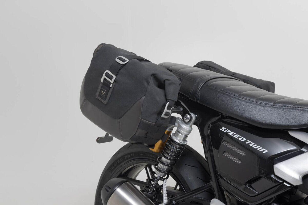 SW Motech Legend Gear LC2 Side Pannier Bag System For Triumph Speed Twin 1200 2024-2025 Black/Brown
