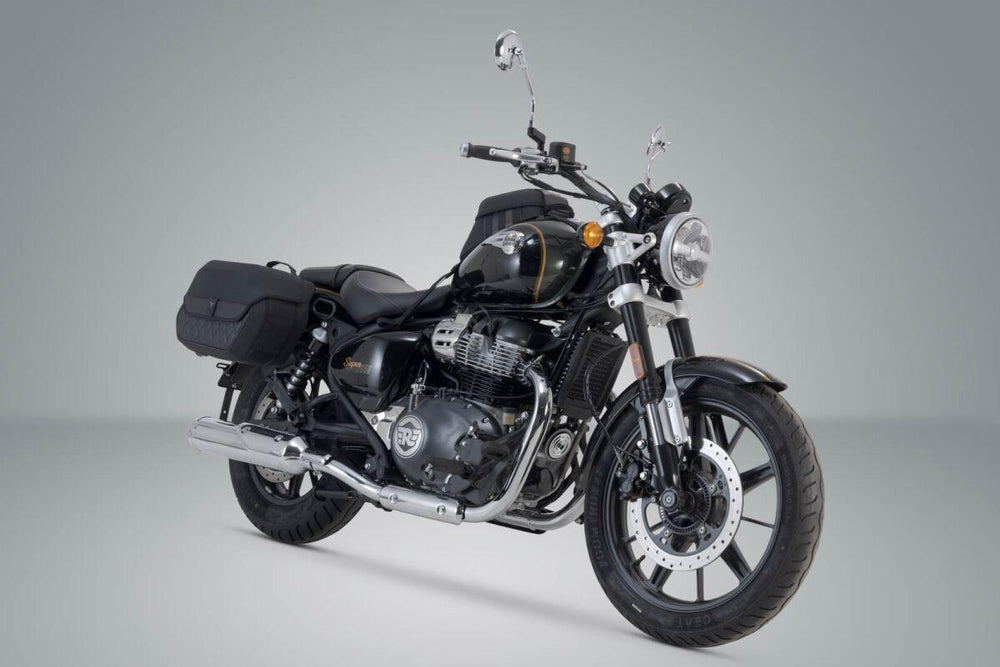 SW Motech SLH Side Pannier Carrier For Royal Enfield Super Meteor 650 ABS 2023-2024 Left - Black