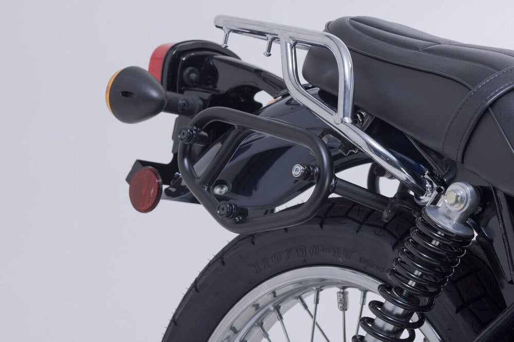 SW Motech Legend Gear LC2 Side Pannier Bag System For Kawasaki Meguro S1 230 2025 - Black/Brown