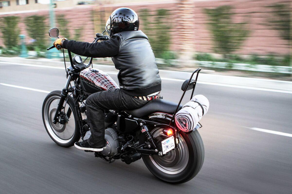 Burly 1" Narrow Bottom Ape Hanger Handlebar For Harley Davidson XL 1200 C 2007-2020 35.5 cm (14") - Black