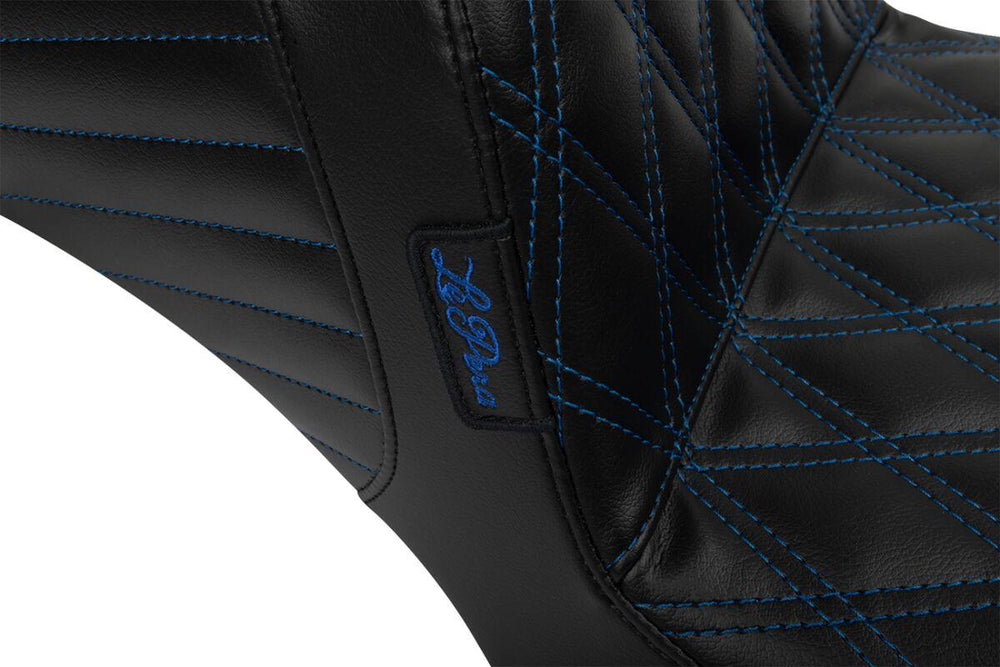 LE Pera Tailwhip Daddy Long Legs Seat For Harley Davidson FLHX 1750 ABS 2023 Double Diamond - Black/Blue