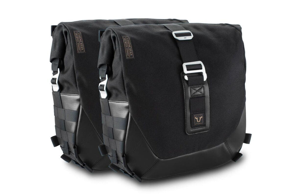 SW Motech Legend Gear Side Pannier Bag System LC Edition For Kawasaki EN 650 2015-2016 - Black