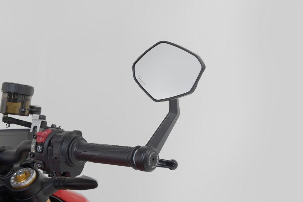 SW Motech Bar End Mirrors For KTM Duke 125 ABS 2023-2026 - Black