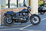 Trask Assault 2:1 Exhaust System For Harley Davidson FLD 1690 2012-2013 - Black/Mild Steel