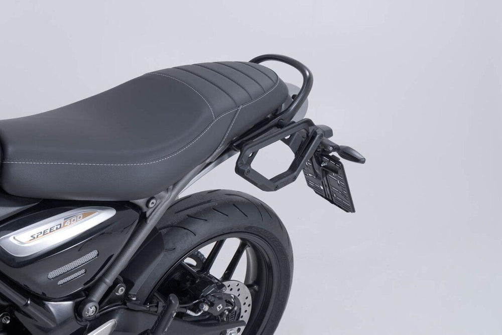 SW Motech V-LOC Side Carrier Left For Triumph Scrambler 400 X ABS 2024-2026 - Black
