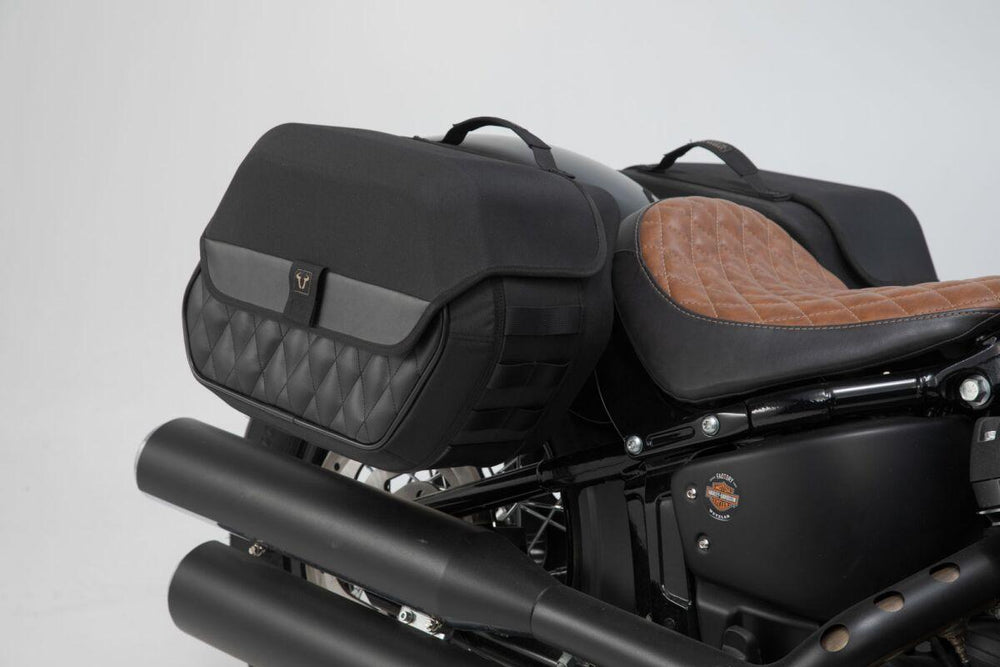 SW Motech Legend Gear Side Pannier Bag System For Harley Davidson FXBB 1750 2018-2020 Rear - Black