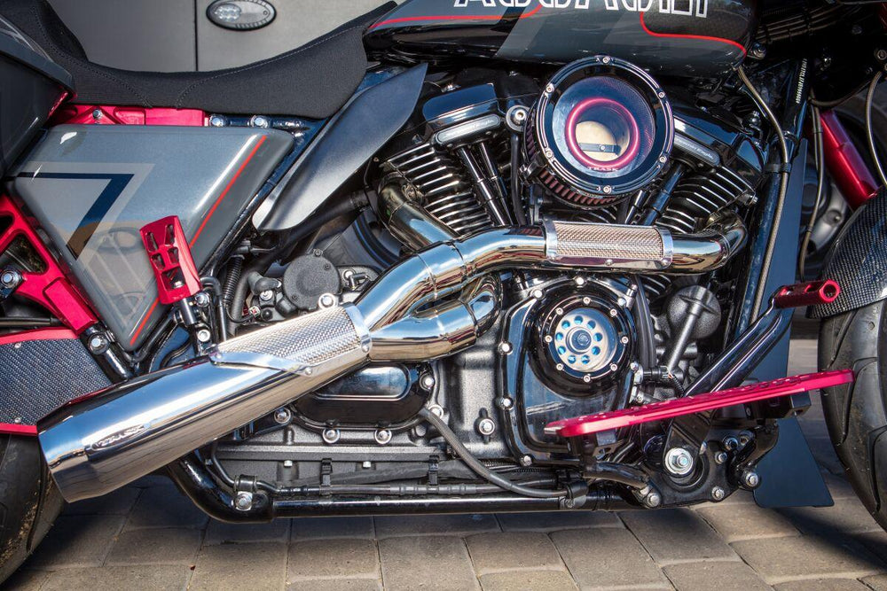 Trask 2 Into 1 Big Sexy Exhaust System For Harley Davidson FLH 1868 2021 - Polished