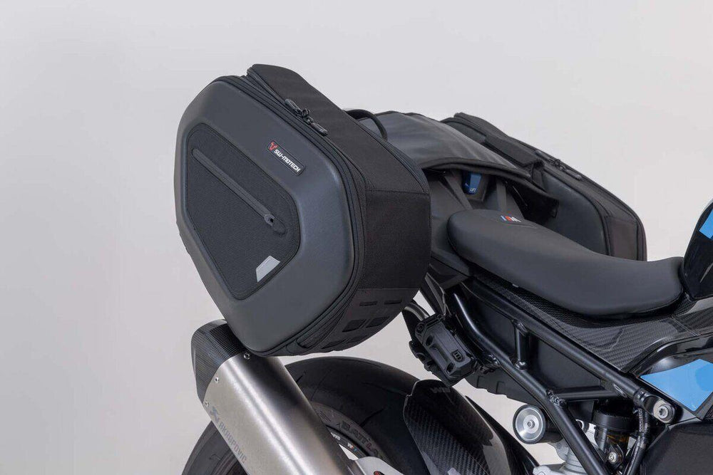SW Motech Pro Blaze H Saddlebag Set With Edge Protection & Heat Guard For BMW M 1000 R 2023-2024 - Black