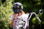 Biltwell Anti-Fog Bubble Shield - Mirror Rainbow