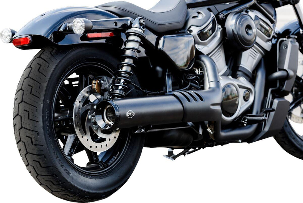 S&S Cycle 4-1/2" Grand National Silencer For Harley Davidson RH 975 ABS 2022-2023 - Guardian Black