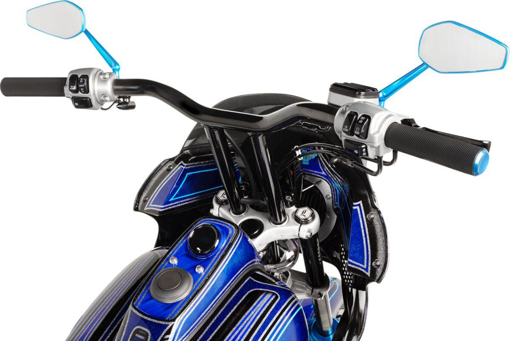 LA Choppers Kage Fighter Welded Straight-Riser Handlebar 30.5 cm (12") - Black