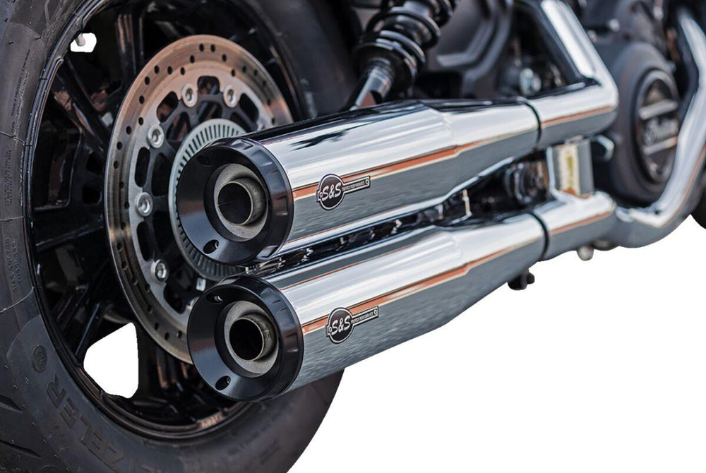 S&S Cycle Grand National  Silencers For Indian Scout 60 2019-2022 - Show Chrome