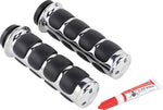 Kuryakyn ISO-Grips for Harley For Harley Davidson FLDE 1750 2018-2020 - Black/Chrome
