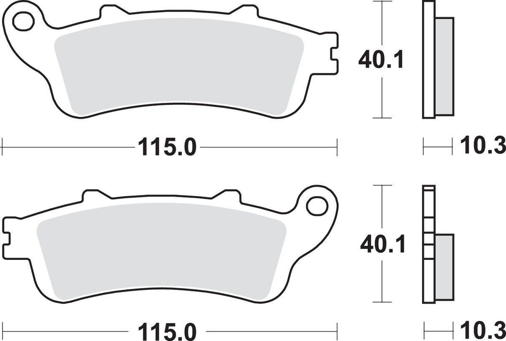 SBS LS Street Excel Sintered Rear Brake Pads For Honda GL 1800 Goldwing 2001-2017