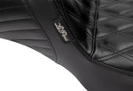 LE Pera Kickflip Daddy Long Legs Seat For Harley Davidson FLHX 1750 ABS 2023 Double Diamond - Black