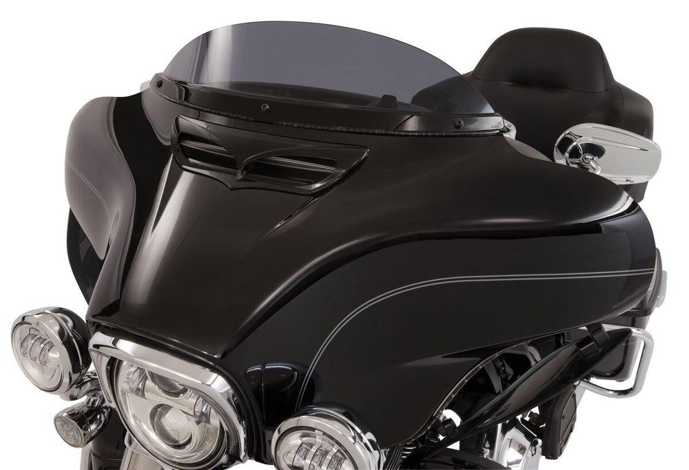 Ciro Steel Windshield Trim For Harley Davidson FLH 1868 ABS 2021 Black Clear
