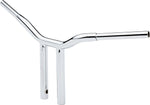 LA Choppers Kage Fighter Welded Straight-Riser Handlebar 30.5 cm (12") - Chrome