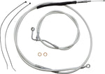 Magnum Shielding Sterling Chromite II Designer Handlebar Cable Install Kit For Harley Davidson FLHR 1750 2021-2022 30.5 - 35.5cm (12" - 14") - Chrome Clear-Coated