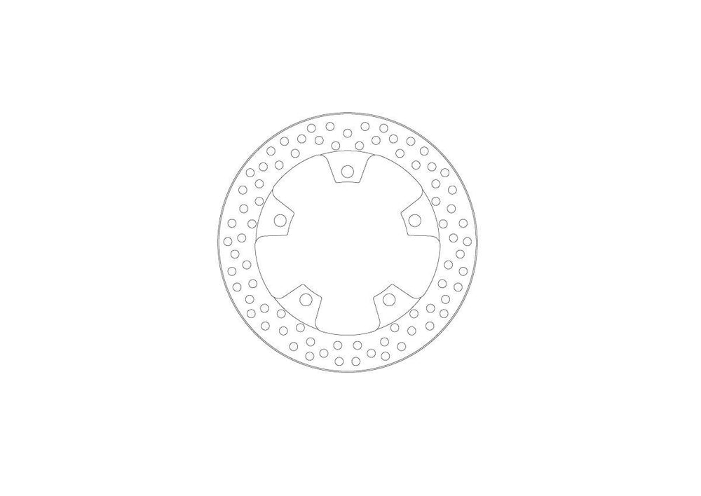Moto Master Halo Series Fixed Brake Disc For Aprilia RS 457 2024-2025 Rear